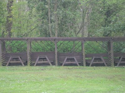 Las mesas del jardín